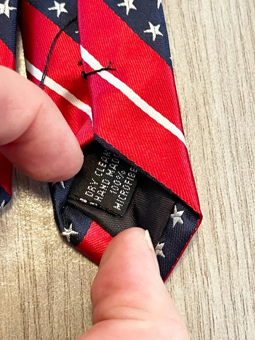 Wild Ties Men's Patriotic Stars Stripes Red White Blue Necktie USA Novelty XL
